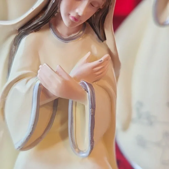 Hawthorne  Village, Christmas Holiday, Off-White Nativity Scene Set Decoration - Picture 15 of 16